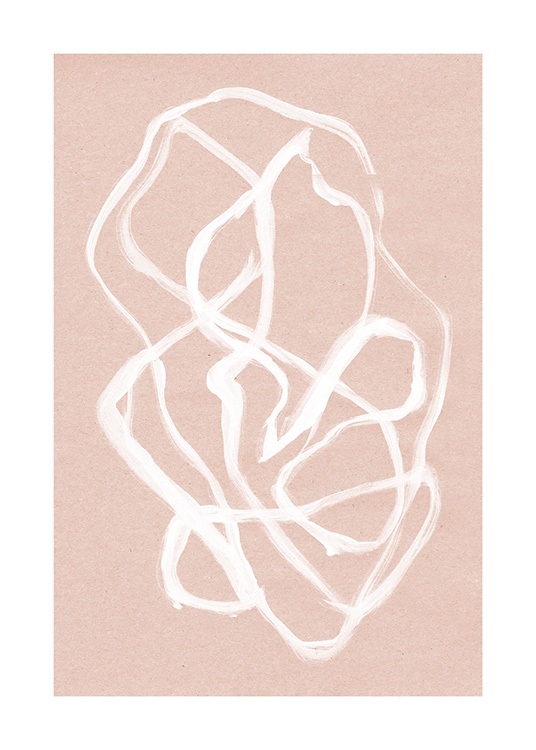 White Ink Swirls Poster / Art prints at Desenio AB (12510)