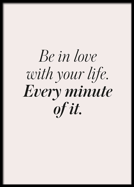 Be In Love Poster In Love With Life Desenio Com