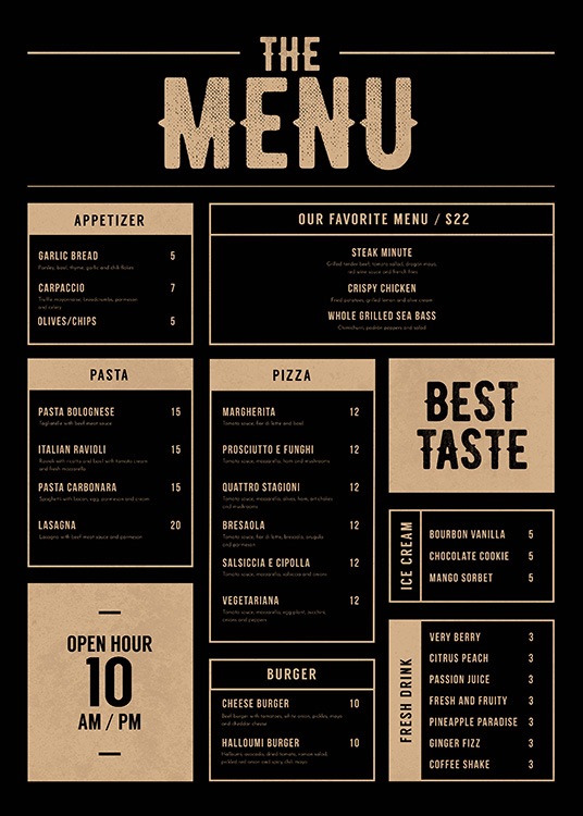 picture restaurant menu
