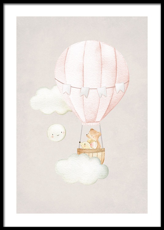 Hot Air Balloon No2 Poster
