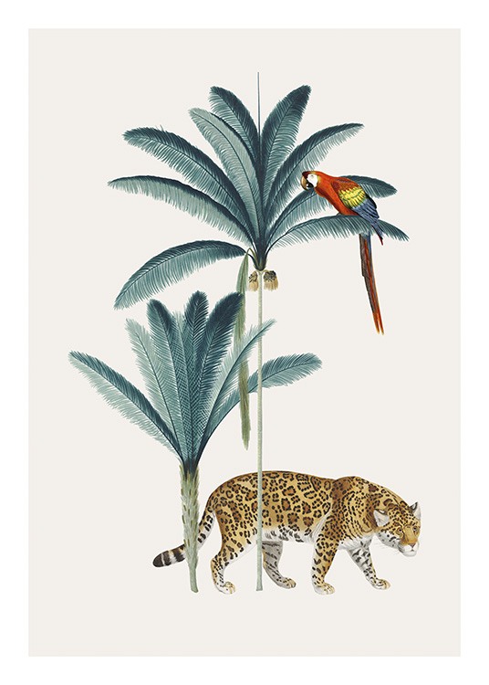 Royal Botanical Leopard Poster / Wild animals at Desenio AB (13735)