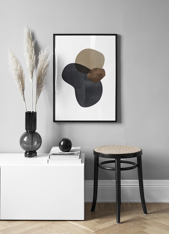 abstract figures no1 poster