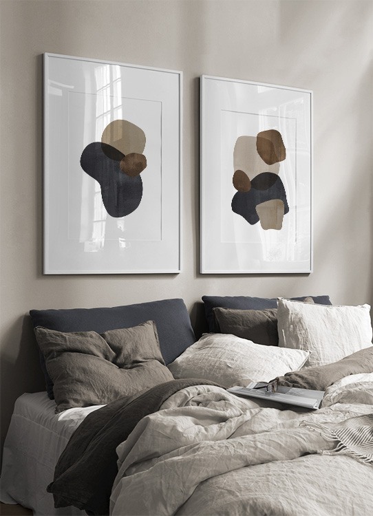 abstract figures no1 poster