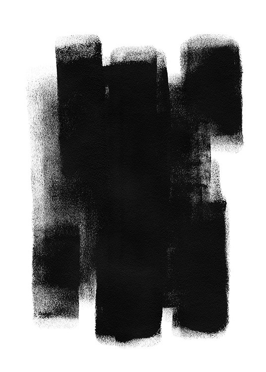 Paint it Black No1 Poster / Abstract wall art at Desenio AB (13815)