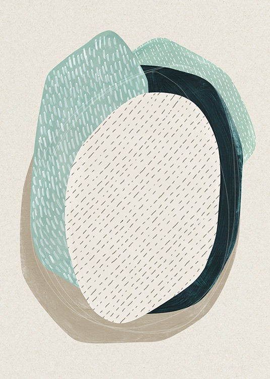 abstract figures no1 poster