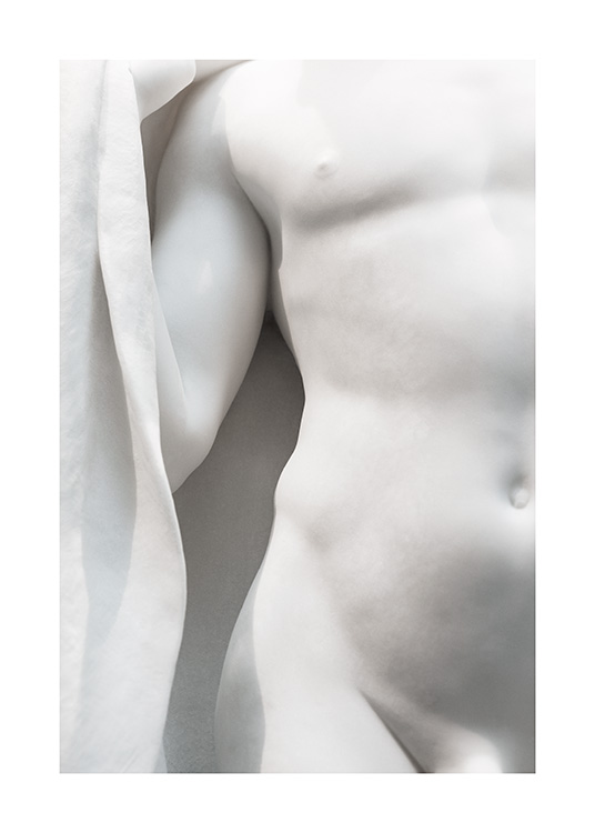 White Statue No2 Poster / Black & white photography at Desenio AB (13878)