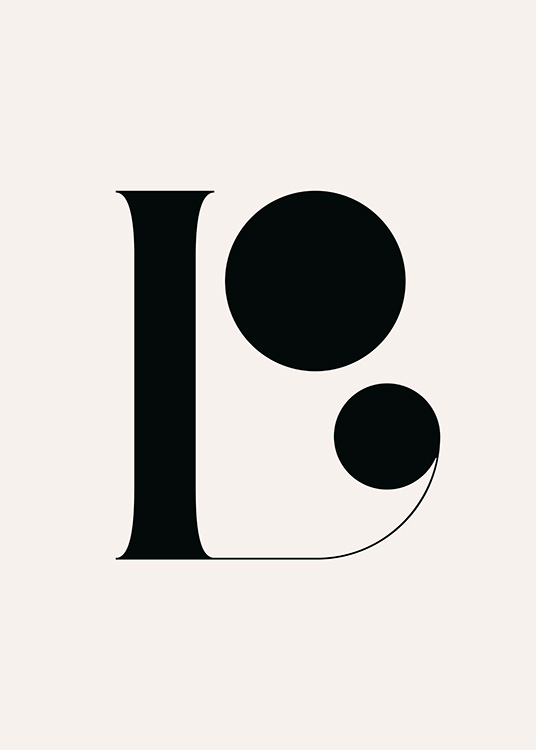  – Typography with graphic letters L and O