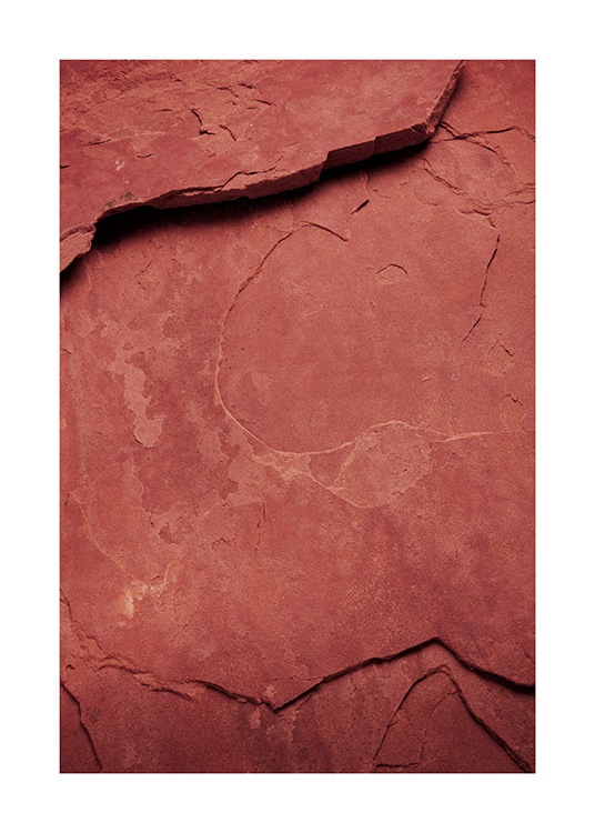  - Photograph of a big rock in red