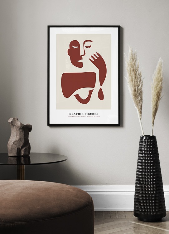abstract figures no1 poster