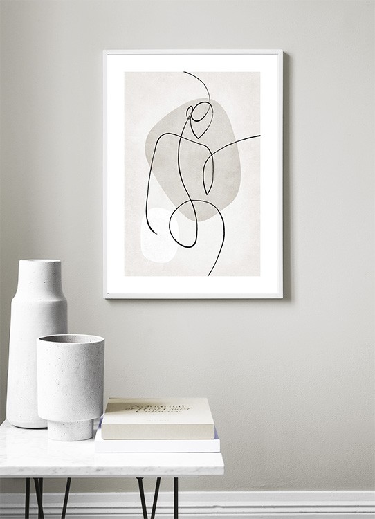 Artful Lines No2 Poster Abstract body