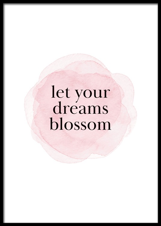 Blossom Dream Poster - Text poster - Desenio.com