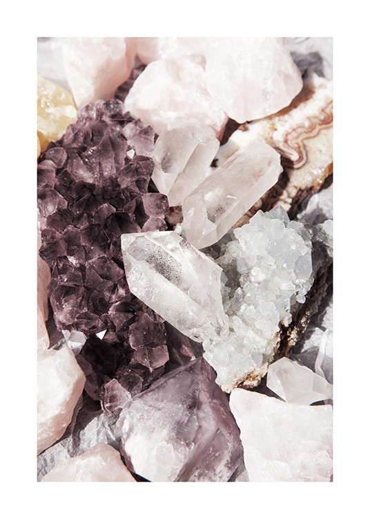 Crystal Stones Poster Crystals Desenio Com