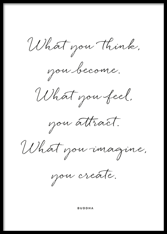 What You Feel Poster - Text poster - desenio.com