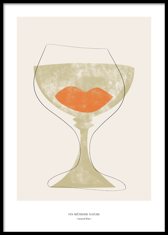 Natural Wine No2 Poster Wine Glass Desenio Com