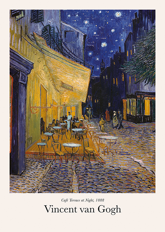 Van Gogh Café Terrace at Night Poster