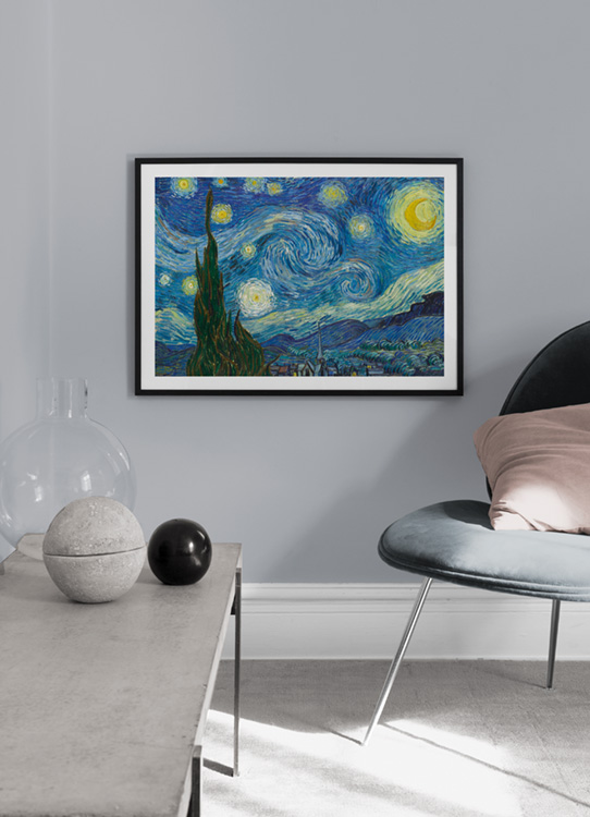 aaaAA Starry Night Hanger Vincent Van Gogh Appendiabiti Nero Notte Stellata Hanger