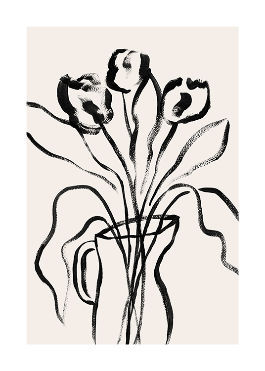 Blooming Vases No2 Poster