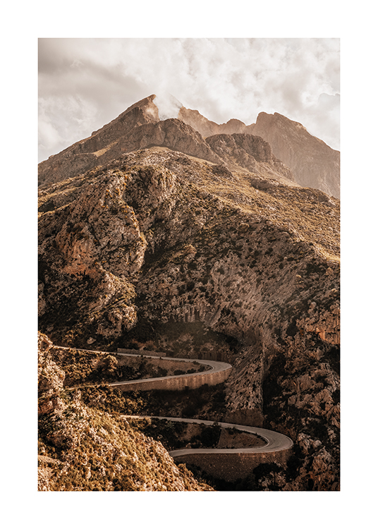  – A photograph of dramatic mountains in Mallorca