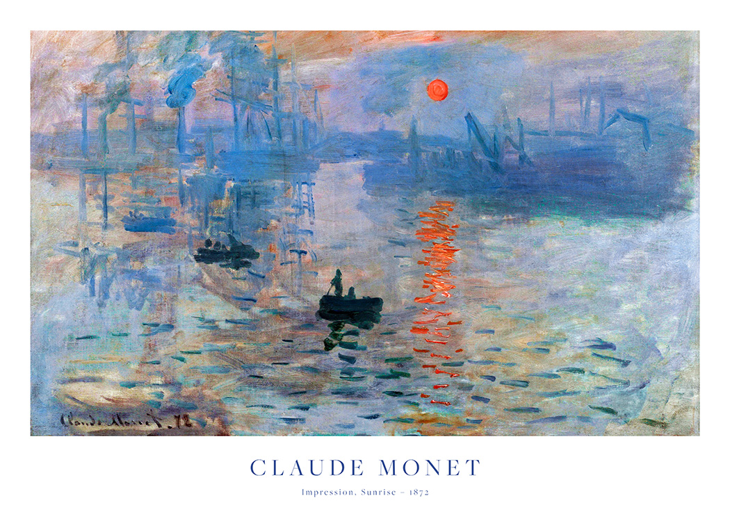– A magical print of the artist Claude Monet. An eye-catching print to put on your living room or hallway