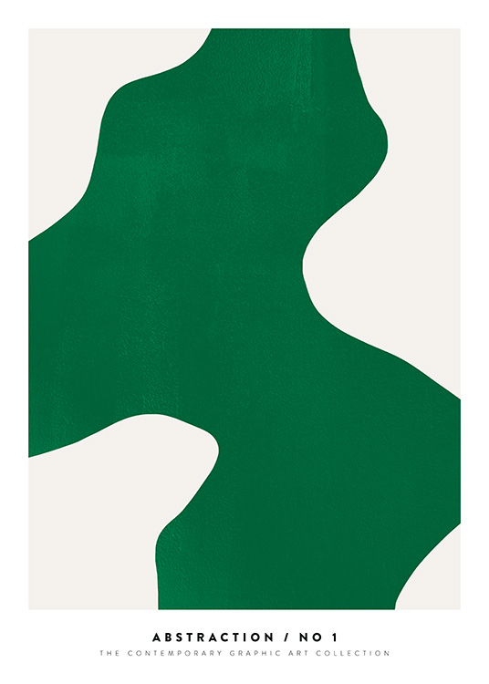 – Abstract shapes in green