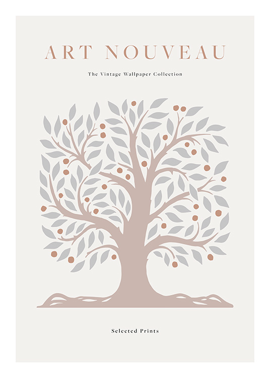 – Art print of a tree in down to earth colours