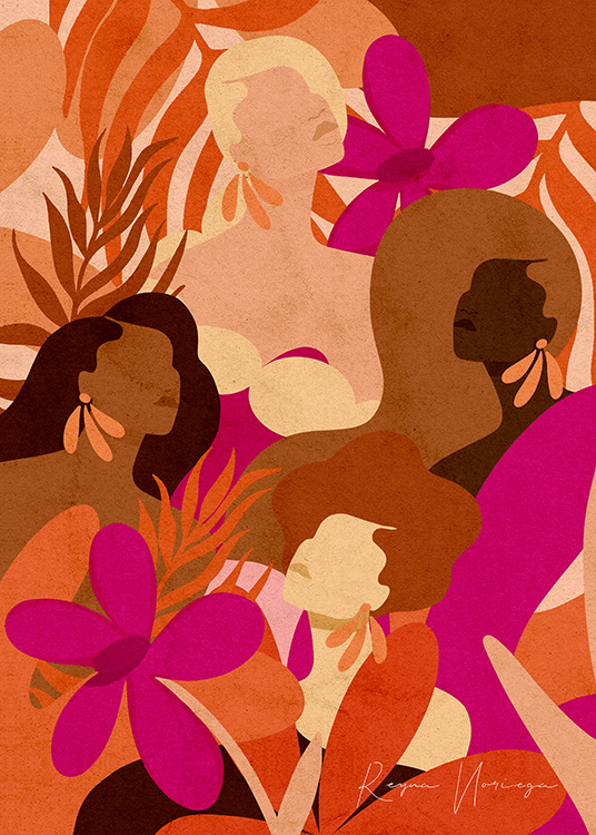 – A print created in celebration of International Women's Day by artist Reyna Noriega.