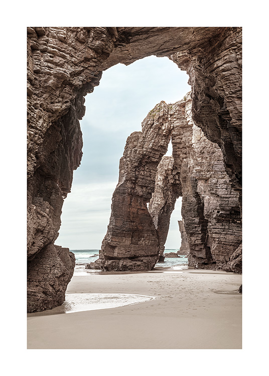 – Arches on the sandy beach