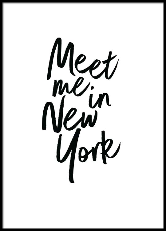 Meet Me In New York Poster
