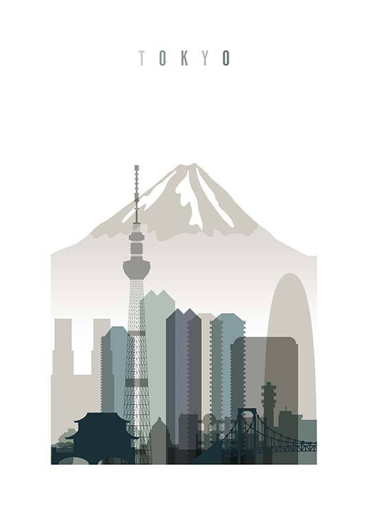 Tokyo Skyline Poster