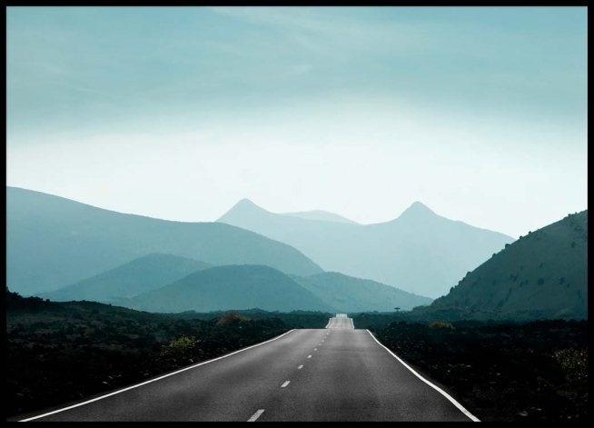 mountain road poster