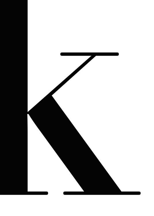 Letter K Poster