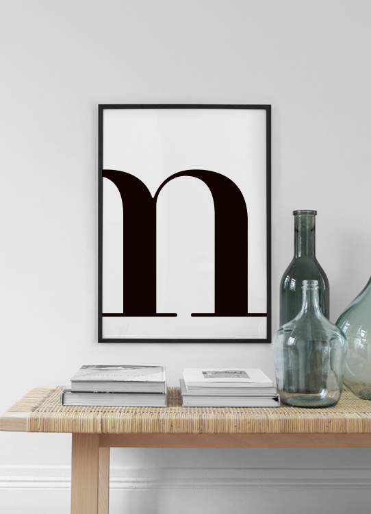 Letter M Poster