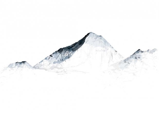 Grey Mountains Everest Poster / Art prints at Desenio AB (2990)