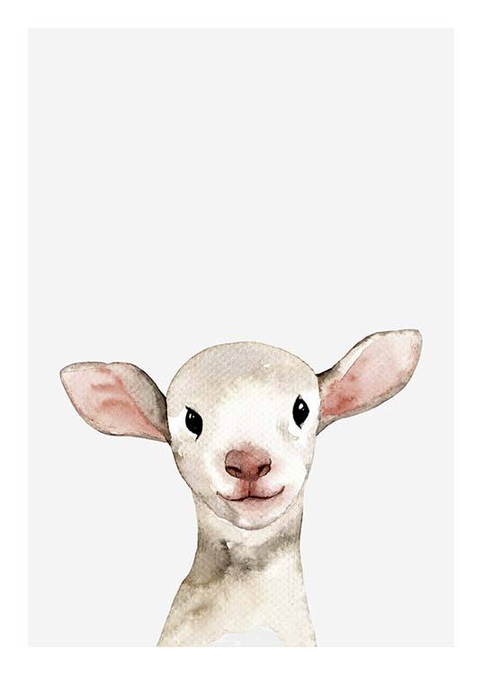 Little Lamb Poster / Kids posters at Desenio AB (3365)