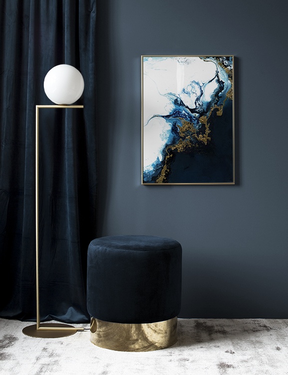 Blue Tide Poster Oil Painting Desenio Com