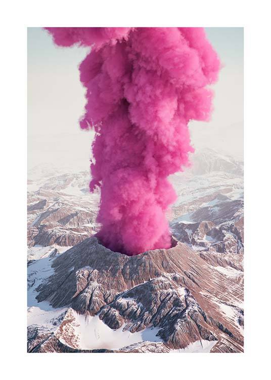 Pink Eruption Poster / Art prints at Desenio AB (3462)