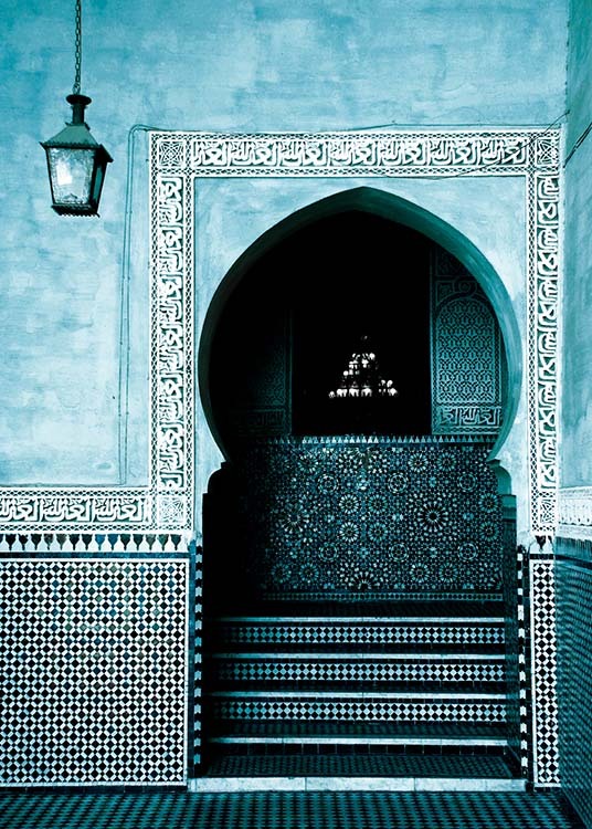 Blue Arabesque Arch Poster / Photography at Desenio AB (3558)