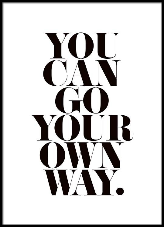 Go Your Own Way Poster