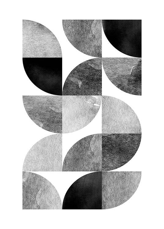 Circle Pattern No 2 Poster / Graphical at Desenio AB (3699)