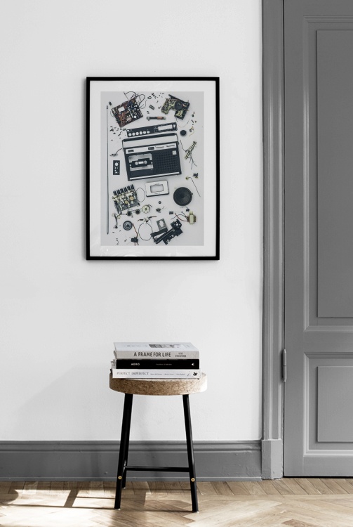Disassembled Tape Recorder Poster