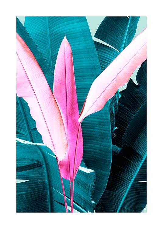Neon Leaves One Poster / Botanical at Desenio AB (3767)