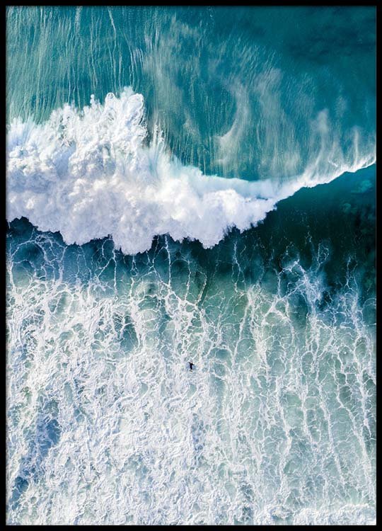POSTER PRINT PHOTO SPORT LEISURE SURF SURFER SURFING GIANT OCEAN SEA WAVE SEB387