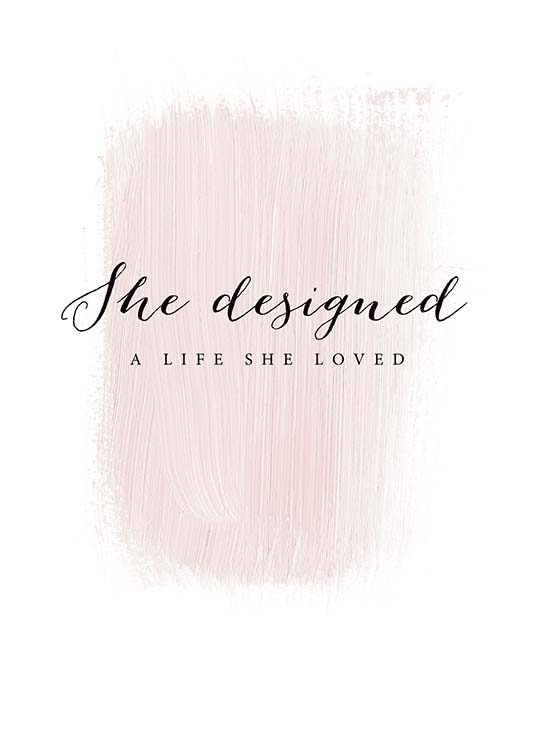 A Life She Loved Poster / Text posters at Desenio AB (3942)