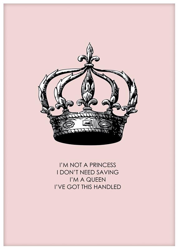 I'm A Queen, Pink / Kids posters at Desenio AB (7378)