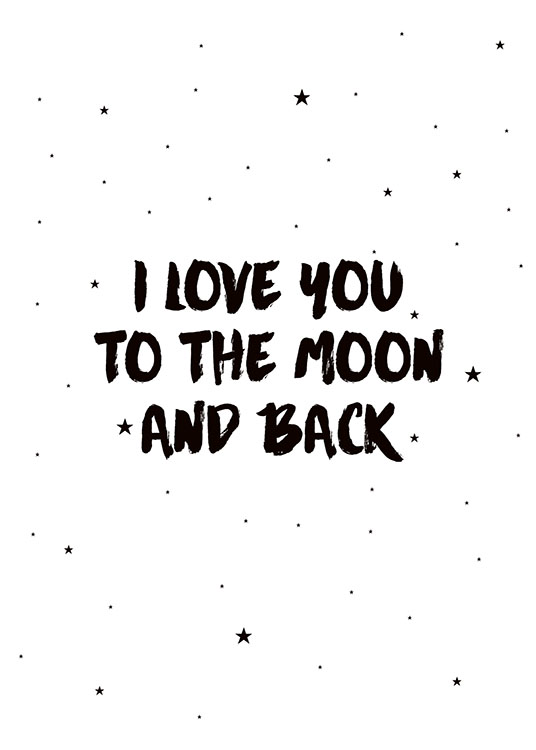 Moon And Back, Prints / Kids posters at Desenio AB (7786)