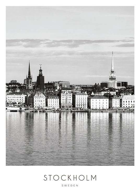 Stockholm City, Posters / Black & white at Desenio AB (8121)