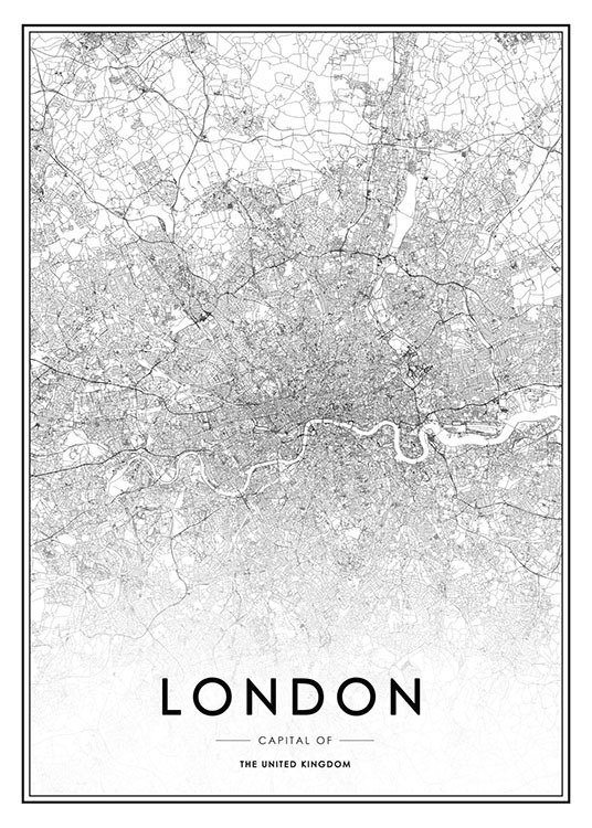 London Poster / Black & white at Desenio AB (8126)