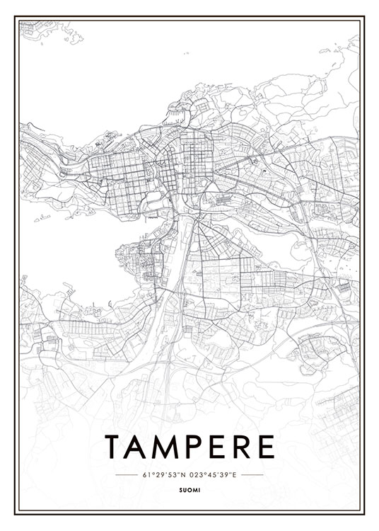 Tampere, Poster / Maps & cities at Desenio AB (8280)