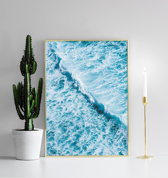 Poster with a photo of an ocean | Photo art nature – desenio.com