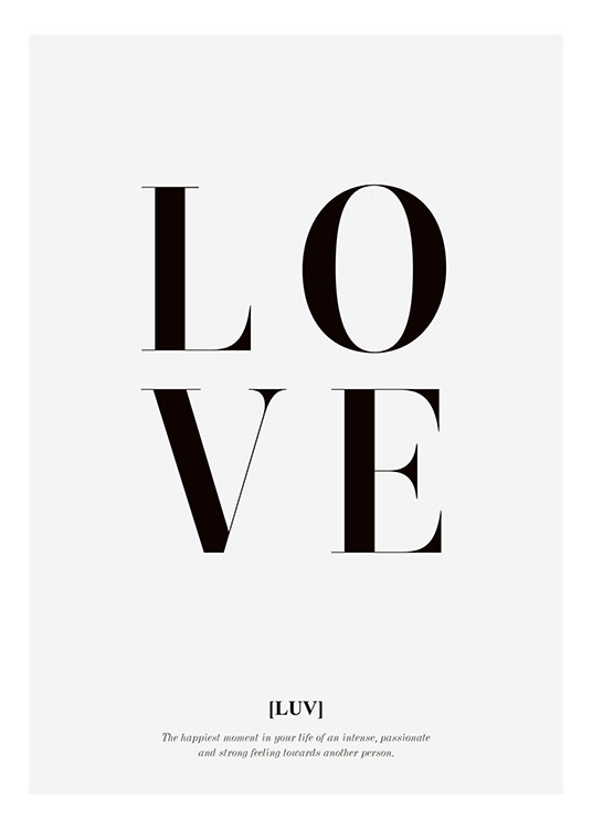 Love Text, Poster / Text posters at Desenio AB (8332)